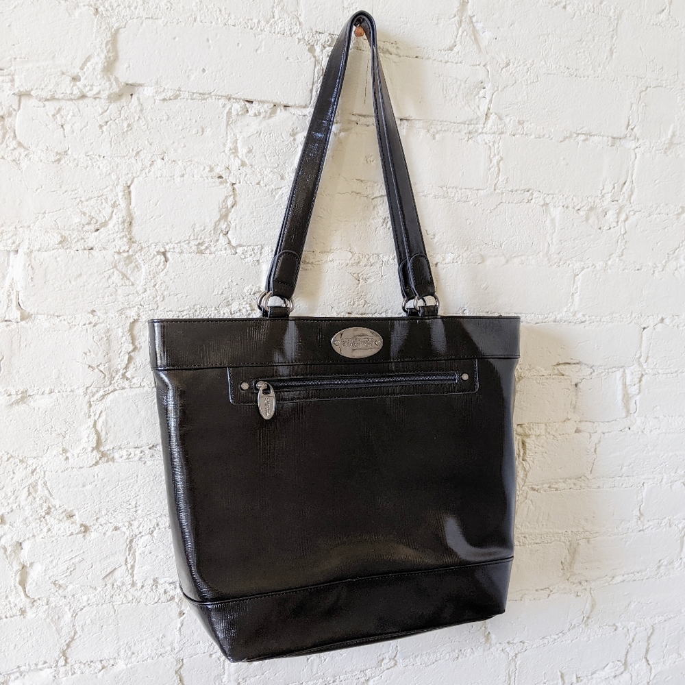 Kenneth Cole Black "Etched in Time" Women's Tote